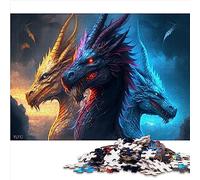 1000 Puzzles pour Adultes 1000 pièces Brave Dragon Puzzle en Carton Jouet éducatif d'apprentissage 10,27 x 14,96 Pouces
