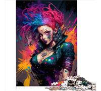 1000 Puzzles pour Adultes 1000 pièces Puzzle Femme colorée pour Enfants pour Enfants en Bas âge garçons Filles Puzzle Jeux éducatifs 1000 pièces (26x38 cm)