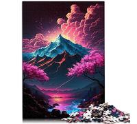 1000 Puzzles pour Adultes Ce Puzzle en Bois d'art Japonais en Fleurs de Cerisier est idéal comme Cadeau pour Toute la Famille et ce 50x75 cm