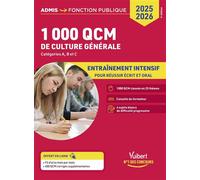 1000 QCM de culture générale Concours de la fonction publique 2025-2026 - Catégories A, B et C - Olivier Bellégo - Vuibert - broché - Scolaire / Universitaire