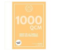 1000 Qcm Droit De La Famille Et Droit Des Personnes - L1 Droit
