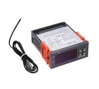 1000 Régulateur de température numérique avec capteur Thermostat chauffage et refroidissement 2 sorties relais Facile à utiliser pour applications domestiques industrielles