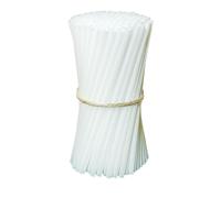 1000 Strawood Paille Fibre de Bois Cellulose | Rigide Ø7x210mm (1000, Blanc, 21cm)