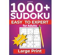 1000+ Sudoku Easy to Expert for Adults: 150+ Funny Jokes & Large Print Puzzles for Adults - Stress Relief, Mindfulness & Brain Exercises | ... Gift for Seniors, Holidays & Relaxation"