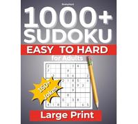1000+ Sudoku Easy to Hard for Adults: 150+ Funny Jokes & Large Print Puzzles for Adults - Stress Relief, Mindfulness & Brain Exercises | Easy-to-Read ... Gift for Seniors, Holidays & Relaxation"