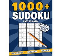 1000+ Sudoku from easy to hard for adults, teenagers and seniors incl. solutions: Difficulty levels: Easy - Normal - Heavy - Hard