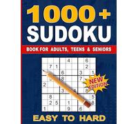 1000+ Sudoku Puzzles for Adults: A Book With More Than 1000 Sudoku Puzzles from Easy to Hard for adults.
