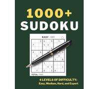 1000+ Sudoku Puzzles for Adults - Easy to Hard Levels | Print Brain Games for Adults | Stress-Relieving Puzzle Book for Focus, Logic & Memory Improvement
