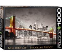 1000 Teile Puzzle - Puzzle - New York City Brooklyn Bridge + DeLuxe 3er Set Puzzle Zubehör