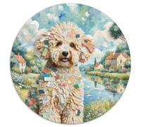 1000 TeilePuzzle Für Erwachsene Und Kinder - Rundes PuzzlesPuzzelHaustier Hund Game Geschenk1000pcs (67.5x67.5cm)