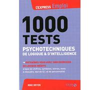 1000 tests psychotechniques de logique et d'intelligence