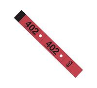 1000 Tickets Vestiaire - ELVE - Numérotation 1 à 1000-3x20cm (Rouge)
