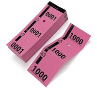 1000 tickets vestiaire numérotés - Carnets avec Talons, Vignettes Prédécoupés et Perforés - Idéal pour Événements, Organisations, Penderie, Garderobe, Consigne - 20 Paquets de 50