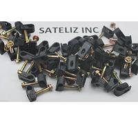 1000 Unique Noir Flex Clips avec vis de 2,5 cm RG6 Câble Wire Perfect Vision Gc12blk