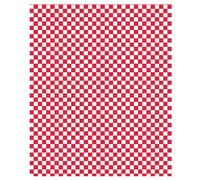 1000 unité - Papier Ingraissables Basket 'Fitipaldi' 32 G/M2 31X31 Cm Rouge Parch.Ingraissable