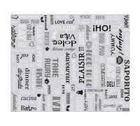 1000 unité - Papier Ingraissables Basket 'Parole' 35+20 G/M2 31X38 Cm Argente Parchemin + Aluminium