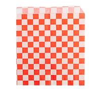 1000 unité - Papier Ingraissables Ouvert 2 Côtés Fast Food 'Fitipaldi' 34 G/M2 13X14 Cm Rouge Parch.Ingraissable
