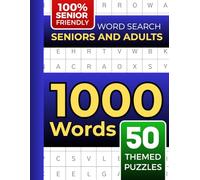 1000 Word Search for Seniors and Adults: 50 Themed Puzzles, Large Print, Brain Training & Mental Fitness: Easy-to-Read Large Print Word Find Puzzle ... Brain Exercise for Older Adults & Adults