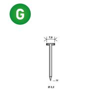 10000 POINTES T-32 GALVA - ASLAFIX - 6T-322