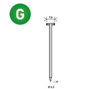 10000 POINTES T-50 GALVA - ASLAFIX - 6T-502