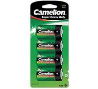 [10000420] Camelion Blister de 4 Piles Super Heavy Duty Verte Mono D LR20