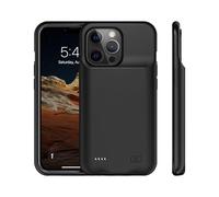 10000mAh Coque Batterie pour iPhone 15 Pro, étui Rechargeable avec Batterie Externe Chargeur Coque Batterie pour iPhone 15 Pro [6,1"] Batterie de Protection Power Bank Charger Case (Noir)