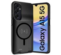 10000mAh Coque Batterie pour Samsung Galaxy A15 (6.7") Étui Batterie -Housse de Charge sans Fil Intelligente, Portable Coques d'alimentation, Batterie Externe Chargeur Rechargeable Étui