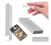 10000x Agrafes pour Agrafeuse 8 mm 53A Agrafes pour Tapisserie Agrafeuse Cloueuse Manuelle Bois Meubles Feuilles Solides Universelles Inoxydables Multifonction