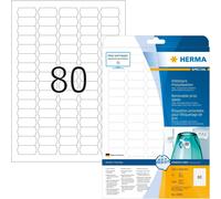 [10002] HERMA Boite 2000 Etiquettes Universelles Enlevables 35,6 x 16,9 mm Blanc