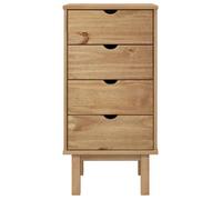 (10002)Moderne Commode OTTA 45x39x90 cm bois de pin massif ,poid:15 kg