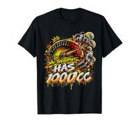 1000cc Graffiti Compte Tours Humour Moto Motif T-Shirt