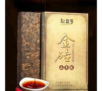 1000g Classique Brique de Thé Doré Puer Chine Original Thé Puerh Naturel et Organique Thé Pu'er sans Additifs Thé Pu-erh