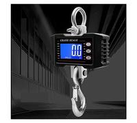 1000Kg / 500Kg Balance de grue numérique suspendue robuste portable Rétro-éclairage LCD Balances à crochet industrielles Changement d'unité Artisans ou Ouvriers(500kg Black)