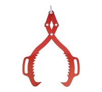 1000KG Log Lifting Tong Heavy Duty Grapple Timber Claw Steel Lumber Skidding Tongs Timber Claw Hook pour tracteur de camion Skidder Handling Dragging Carrying Tool Pince forestière Heavy Duty Grapple