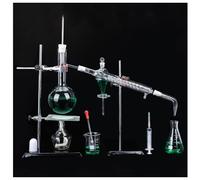 1000Ml Alambic Pour Huiles Essentielles Distillation Appareil Kit De Distillation De Verrerie De Laboratoire Eau Distillée Kit D’Expériences Scientifiques
