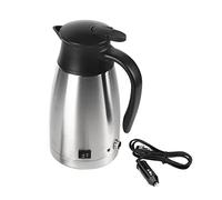 1000ML Electric In Car Kettle, Wireless Heating Water Bottle with Vacuum Insulation, Stainless Steel Travel for Road Trips and Family Outings, Dual Voltage 12V/24V Compatib