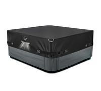 1000N Housse de Protection résistante à la déchirure pour Jacuzzi [Tissu 900D] 233,7 x 233,7 cm pour Spa carré de 233,7 x 233,7 cm, 223,5 x 223,5 cm, Noir