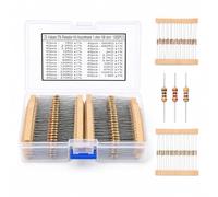 1000PCS 1/4W 1% tolérance 1 Ohm - 1M Ohm Assortiment de Résistances, Set de Précision pour Arduino, Raspberry Pi & Projets Électroniques DIY