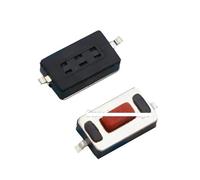 1000Pcs 3 * 6 * 2.5mm 3 * 6 * 2.5H 3x6x2.5mm SMD Red White Push Button Switch Microswitch Tact Switch NWPNLXEA(Rot)