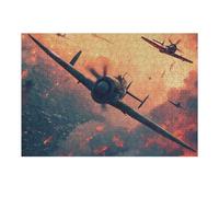 1000pcs(38x26cm) Puzzle pour Adolescents Aerial Dogfight Puzzle - Jeux Relaxants - Défi Difficile - Cadeau d'anniversaire, Cadeaux, 1000pcs(38x26cm)