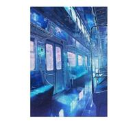 1000pcs(38x26cm) Puzzle pour Adolescents Anime Inside The Train Puzzle - Jeux Relaxants - Défi Difficile - Cadeau d'anniversaire, Cadeaux, 1000pcs(38x26cm)