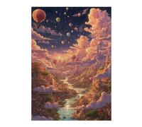 1000pcs(38x26cm) Puzzle pour Adolescents Fantasy Cloud City with Balloons Puzzles pour Adultes, Jouets Anti-Stress, Jeux De Vitesse, Cadeaux d'anniversaire Et Cadeaux Uniques 1000pcs(38x26cm)