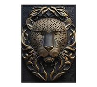1000pcs(38x26cm) Puzzle pour Adolescents Jaguar Gold Relief Deco Puzzle pour Adultes - Jouets À Monter Soi-même - Anti-Stress - Cadeaux Uniques pour Anniversaire Et Noël 1000pcs(38x26cm)