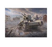 1000pcs(38x26cm) Puzzle pour Adolescents Soviet T26 Puzzles pour Adultes Jouets Anti-Stress Défi Difficile Et Stimulant 1000pcs(38x26cm)