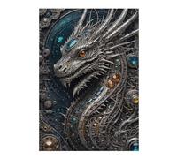 1000pcs(38x26cm) Puzzle pour Adolescents Steampunk Galactic Dragon Puzzles pour Adultes Jouets Anti-Stress Défi Difficile Et Stimulant 1000pcs(38x26cm)