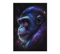 1000pcs(38x26cm) Puzzle pour Adultes Galactic Gorilla Portrait Puzzle pour Adultes - Jouet Anti-Stress - Cadeau pour Femmes - Activités Ludiques À La Maison 1000pcs(38x26cm)