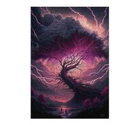 1000pcs(38x26cm) Puzzles Für Erwachsene - Geschenke Thunderstorm Tree Landscape -1 Puzzles Für Erwachsene - Anti-Stress-Spielzeug - Heimdekoration - Lernspiel 1000pcs(38x26cm)