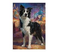 1000pcs(38x26cm) Puzzles pour Adolescents Border Collie Carnival Celebration Puzzles pour Adultes, Jeux Familiaux, Défi Difficile, Cadeaux De Noël Et d'anniversaire 1000pcs(38x26cm)