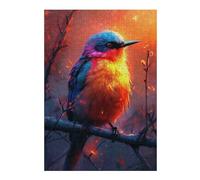 1000pcs(38x26cm) Puzzles pour Adolescents Colorful Bird on Fire Branch Puzzles pour Adolescents Jeux Relaxants Assemblage De Motifs Idéal comme Cadeau pour Toute La Famille 1000pcs(38x26cm)