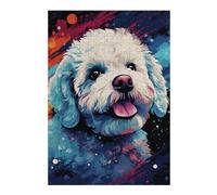 1000pcs(38x26cm) Puzzles pour Adolescents Colorful Poodle Art Print -1 Jeux De Puzzle Amusants Et Difficiles Activités Ludiques À La Maison 1000pcs(38x26cm)